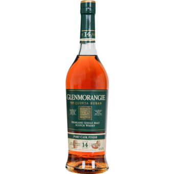 Bottle shot for  Glenmorangie Quinta Ruban 14yr Port Cask Finish
