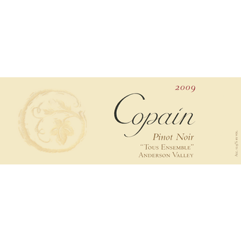Label shot for 2009 Copain Pinot Noir Tous Ensemble