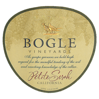 Label shot for 2009 Bogle Petite Sirah