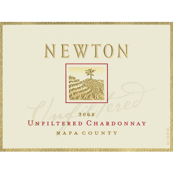 Label shot for 2008 Newton Unfiltered Chardonnay