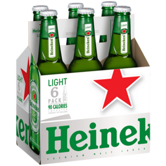 Bottle shot for  Heineken Light 6pk Nr