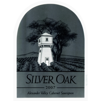Label shot for 2007 Silver Oak Alexander Cabernet Sauvignon
