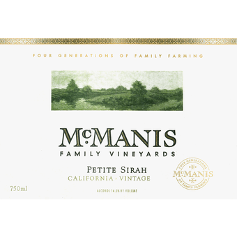 Label shot for 2010 Mcmanis Petite Sirah