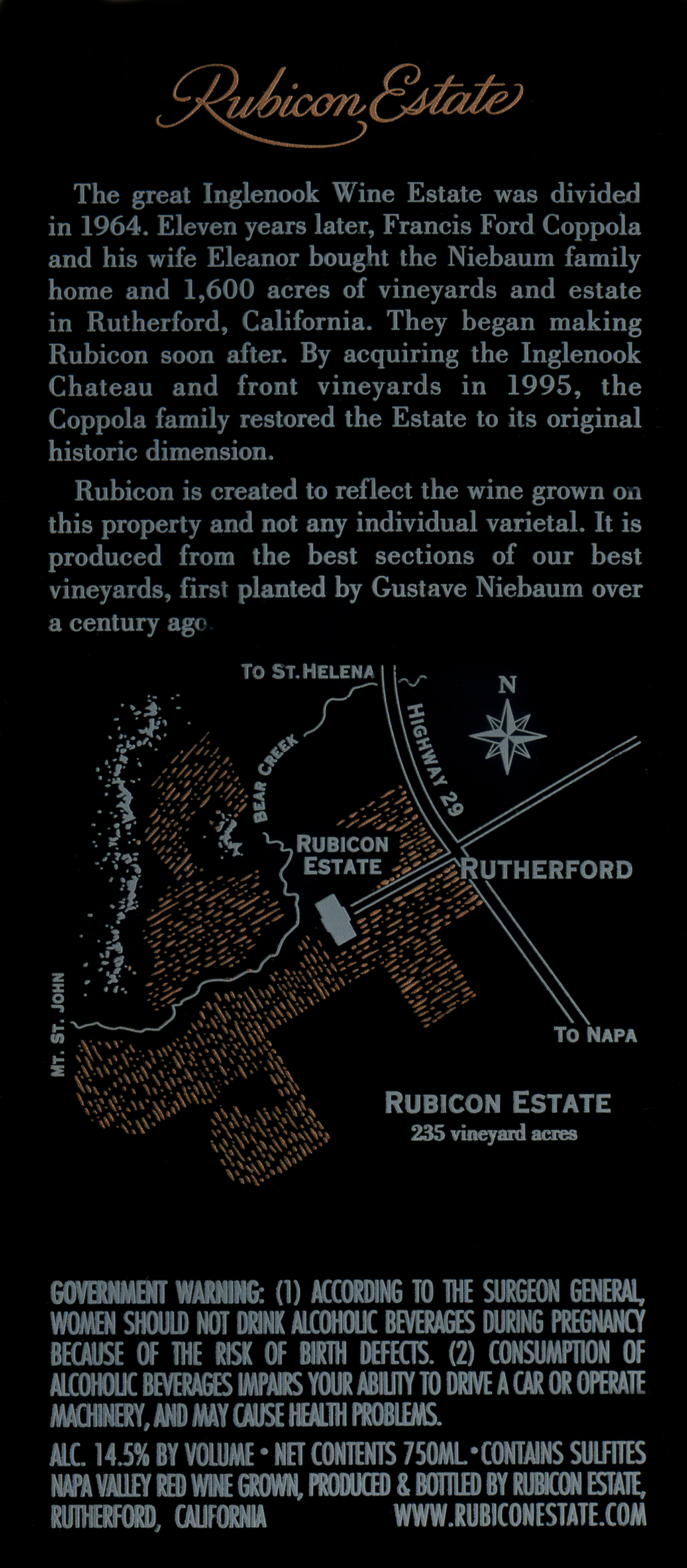 2007 Niebaum Coppola Rubicon Wine Library