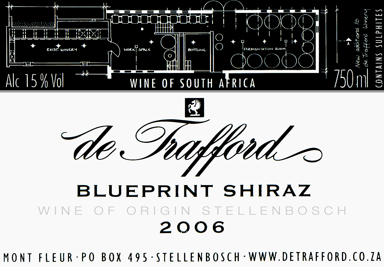 2006 De Trafford Blueprint Shiraz Wine Library