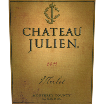 Label shot for 2009 Chateau Julien Merlot