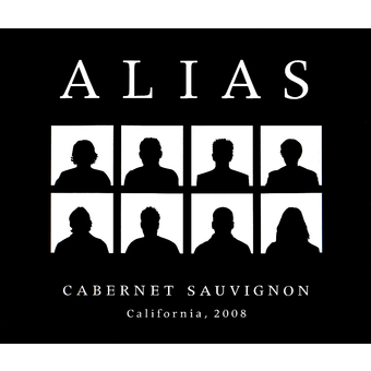 Label shot for 2008 Alias Cabernet Sauvignon