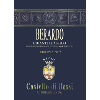 Label shot for 2007 Castello Di Bossi Berardo Chianti Classico Riserva