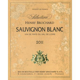Label shot for 2011 Domaine Brochard Sauvignon Blanc