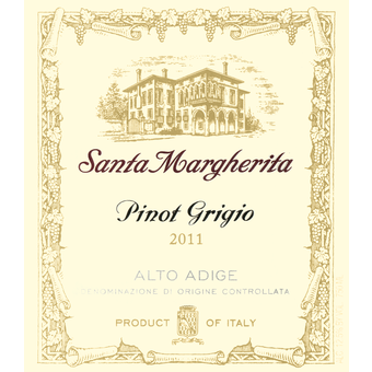 Label shot for 2011 Santa Margherita Pinot Grigio