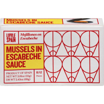 Bottle shot for  Mussels In Escabeche