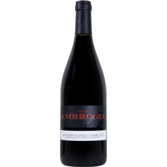 Bottle shot for 2009 Villa Ambrosia Montepulciano D'abruzzo