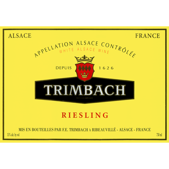 Label shot for 2010 Trimbach Riesling