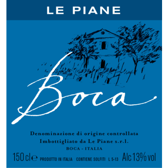 Label shot for 2008 Le Piane Boca