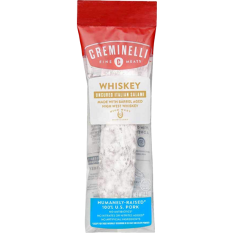 Bottle shot for  Creminelli Whiskey Salami
