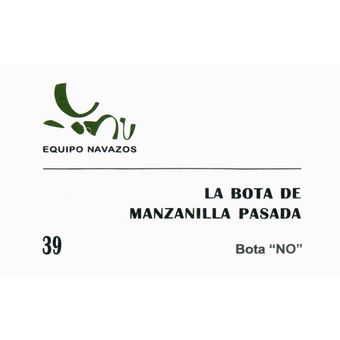 Label shot for  Equipo Navazos La Bota De Manzanilla Pasada 39 "Bota No"