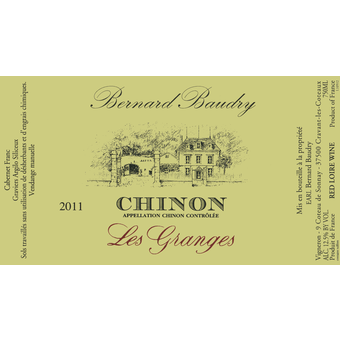 Label shot for 2011 Baudry Chinon Les Granges