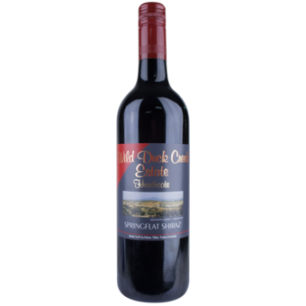 Bottle shot for 2009 Wild Duck Creek Springflat Shiraz