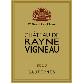 Label shot for 2010 Chateau De Rayne Vigneau Premier Grand Cru Classe