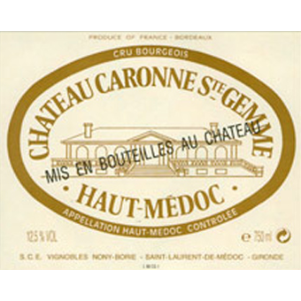Label shot for 2010 Chateau Caronne Sainte Gemme