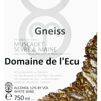 Label shot for 2010 Domaine De L'ecu Muscadet Gneiss