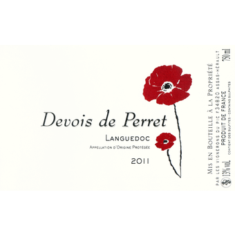 Label shot for 2011 Devois De Perret Rouge Coteaux Du Languedoc
