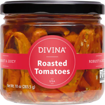 Bottle shot for  Divina Roasted Tomatoes