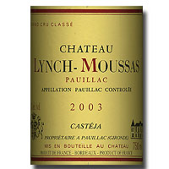 2003 Chateau Lynch Moussas | Wine Library