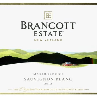 Label shot for 2012 Brancott Sauvignon Blanc
