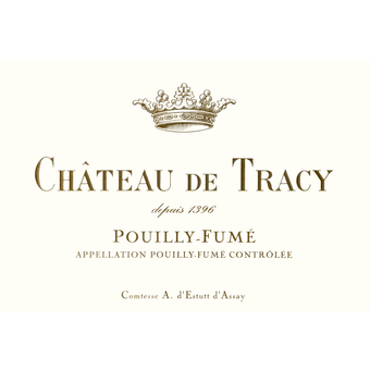 Label shot for 2010 Chateau De Tracy Pouilly Fume