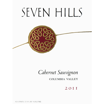 Label shot for 2011 Seven Hills Cabernet Sauvignon Columbia Valley