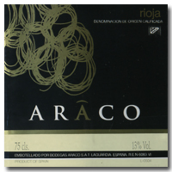 Label shot for 2004 Araco Rioja Alavesa Joven
