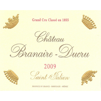 Label shot for 2009 Chateau Branaire Ducru