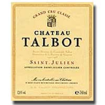 Label shot for 2005 Chateau Talbot