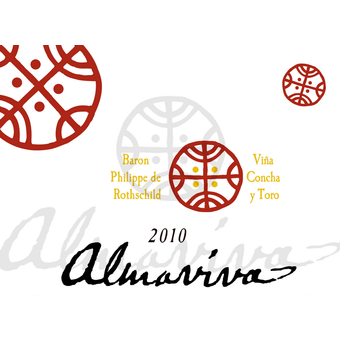 Label shot for 2010 Vina Almaviva Puente Alto