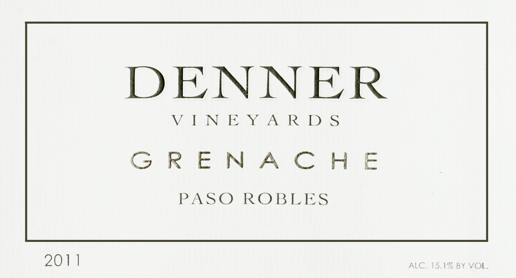 2011 Denner Grenache Wine Library