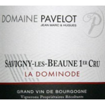 Label shot for 2012 Pavelot Savigny Les Beaune Dominodes