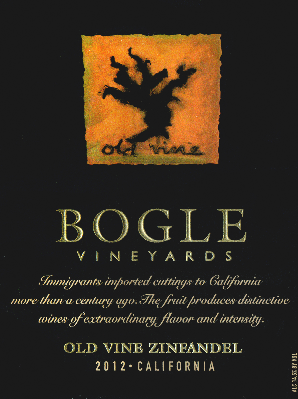 2012 Bogle Old Vine Zinfandel Wine Library