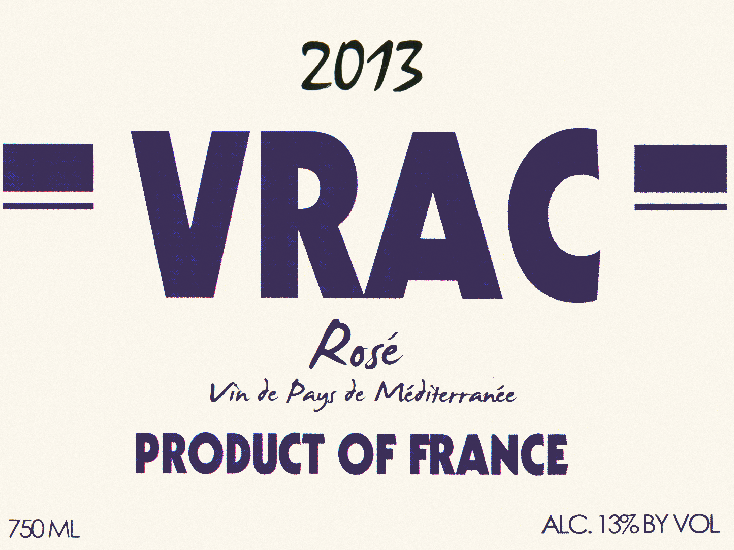 2013 Vrac Rose Wine Library