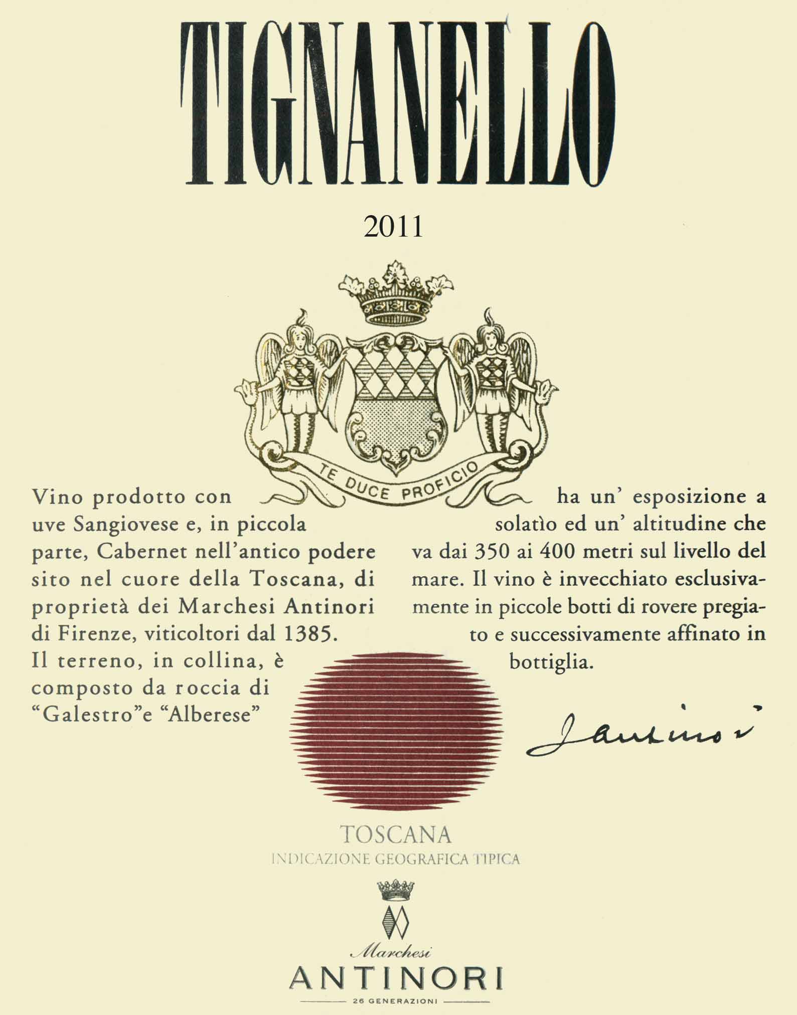 2011 Antinori Tignanello Wine Library
