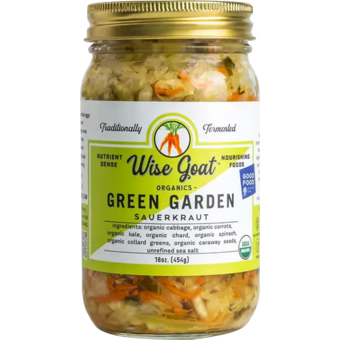 Bottle shot for  Wise Goat Organics Green Garden Kraut