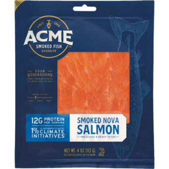Bottle shot for  4oz Nova Smoked Salmon