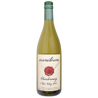 Bottle shot for 2011 Cranetown Napa Chardonnay