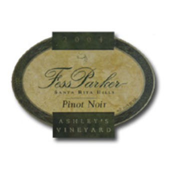 Label shot for 2004 Fess Parker Pinot Noir Ashleys