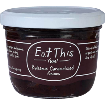 Bottle shot for  Eat This Yum! Balsamic Caramelized Onions