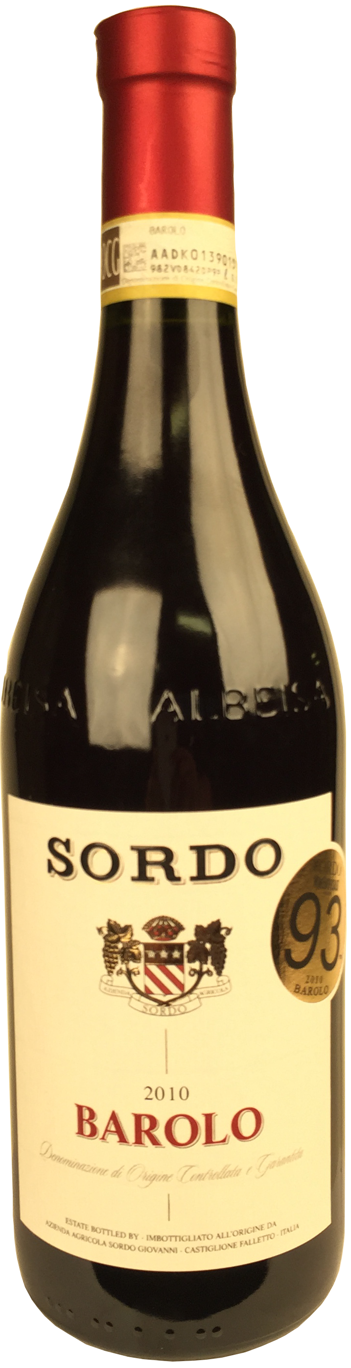 2010 Sordo Barolo Wine Library