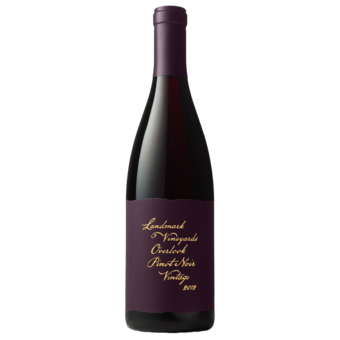 Bottle shot for 2012 Landmark Vineyards Overlook Pinot Noir