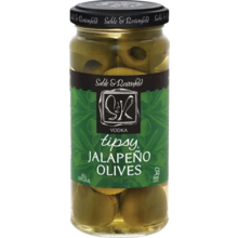 Product image for  Sable And Rosenfield Tipsy Olives Stuffed With Jalapeno