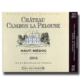 Label shot for 2004 Chateau Cambon La Pelouse
