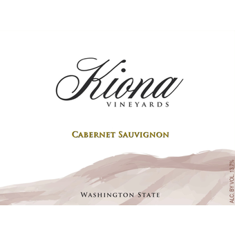 Label shot for 2013 Kiona Cabernet Sauvignon